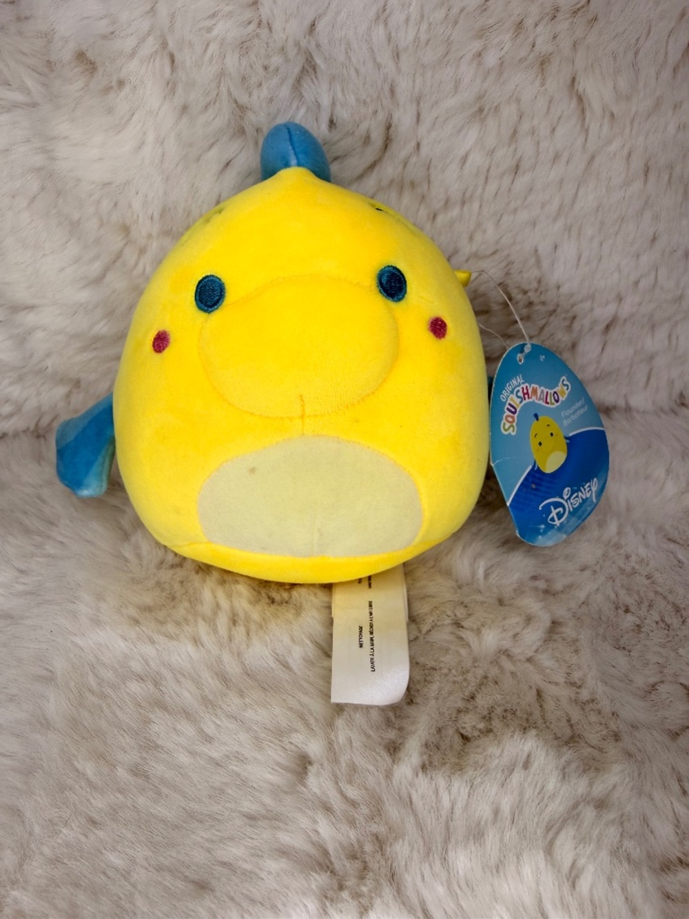 Squishmallows Disney The Little Mermaid Flounder 5 Inch Plush Kellytoy‎ Yel Blue